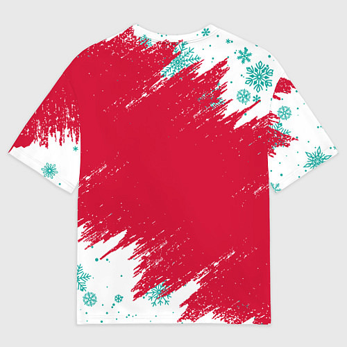 Мужская футболка оверсайз НОВОГОДНИЙ ЛИВЕРПУЛЬ 2022 / 3D-принт – фото 2