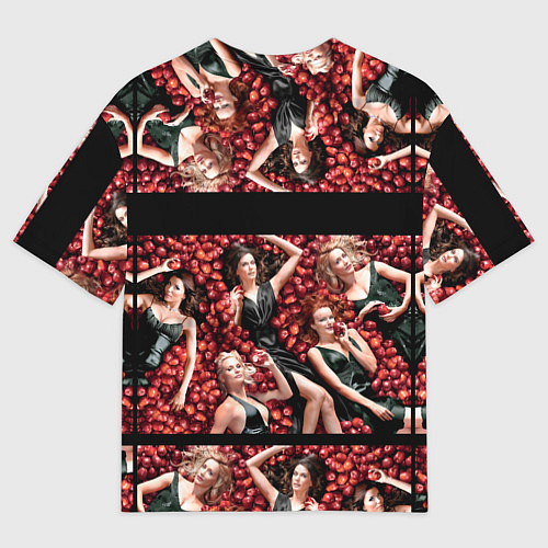 Мужская футболка оверсайз Desperate Housewives - в яблоках / 3D-принт – фото 2