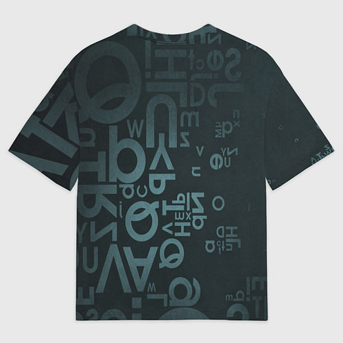 Мужская футболка оверсайз Хаотичные мысли гения / 3D-принт – фото 2