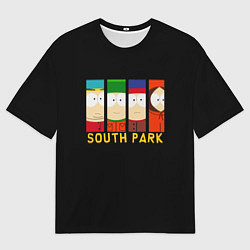 Мужская футболка оверсайз South Park - Южный парк главные герои