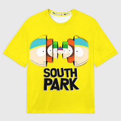 Футболка оверсайз мужская South Park - Южный парк персонажи, цвет: 3D-принт