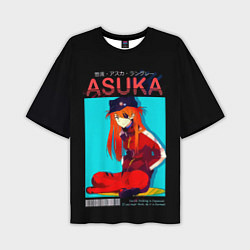 Мужская футболка оверсайз Asuka - Neon Genesis Evangelion