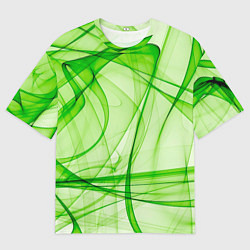 Мужская футболка оверсайз Жизнерадостный салатовый