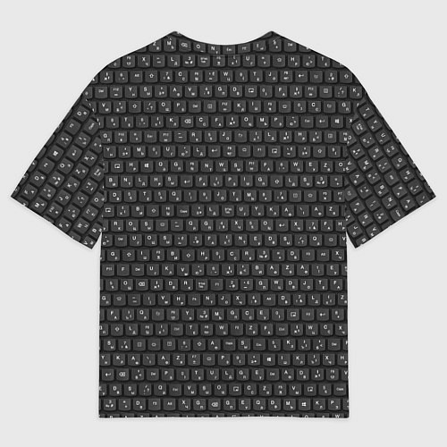 Мужская футболка оверсайз Надежный пароль / 3D-принт – фото 2