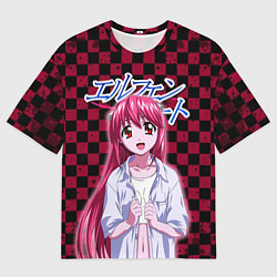 Футболка оверсайз мужская Эльфийская песнь Люси, цвет: 3D-принт