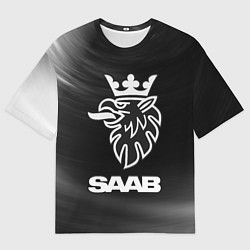 Футболка оверсайз мужская SAAB Звезды, цвет: 3D-принт
