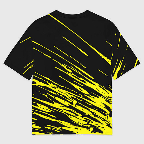 Мужская футболка оверсайз Кобра Кай логотип / 3D-принт – фото 2