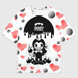 Футболка оверсайз мужская BOMB LOVE BENDY AND THE INK MACHINE, цвет: 3D-принт