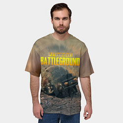 Футболка оверсайз мужская PUBG HEAD 3 lvl, цвет: 3D-принт — фото 2