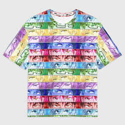 Футболка оверсайз мужская Баскетбол Куроко Манга Аниме, Глаза, цвет: 3D-принт