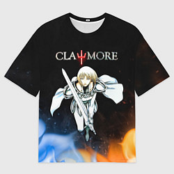Мужская футболка оверсайз Клеймор Клэр Лаки