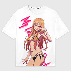 Мужская футболка оверсайз Эта фарфоровая кукла влюбилась Китагава Марин My D