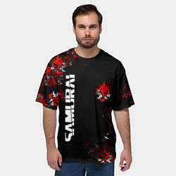Футболка оверсайз мужская КИБЕРПАНК 2077 SAMURAI CYBERPUNK 2077, цвет: 3D-принт — фото 2