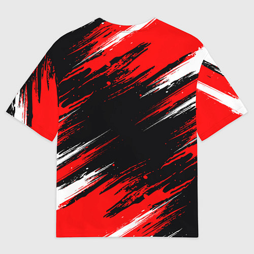 Мужская футболка оверсайз SAMURAI CYBERPUNK 2077 КИБЕРПАНК 2077 / 3D-принт – фото 2