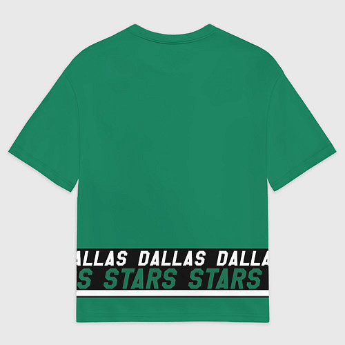 Мужская футболка оверсайз Dallas Stars, Даллас Старз / 3D-принт – фото 2