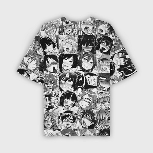 Мужская футболка оверсайз AHEGAO - АХЕГАО / 3D-принт – фото 2
