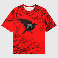 Мужская футболка оверсайз Dead by Daylight ворон