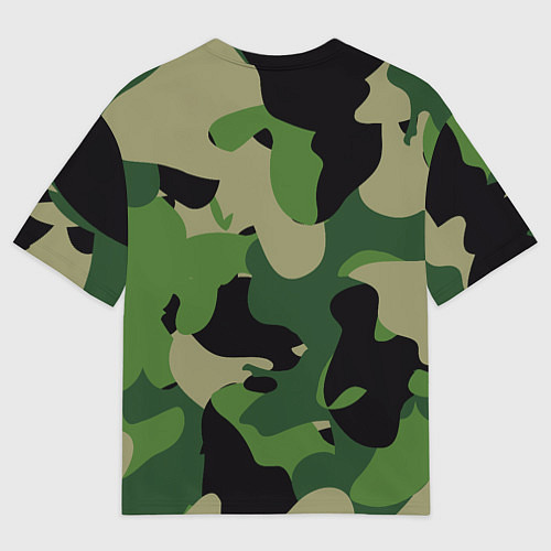 Мужская футболка оверсайз Adventure - камуфляж / 3D-принт – фото 2