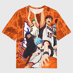 Мужская футболка оверсайз Баскетбол Куроко главные герои