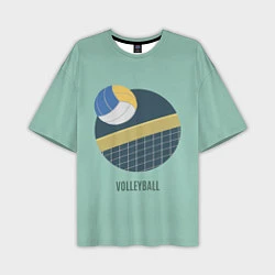 Футболка оверсайз мужская Volleyball Спорт, цвет: 3D-принт