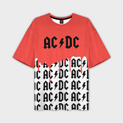 Футболка оверсайз мужская Ac dc rock, цвет: 3D-принт