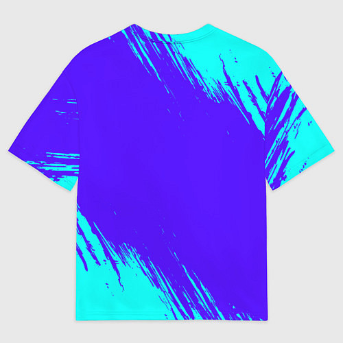 Мужская футболка оверсайз FORZA HORIZON Краски / 3D-принт – фото 2
