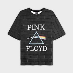 Мужская футболка оверсайз PINK FLOYD LOGO - ПИНК ФЛОЙД ЛОГОТИП