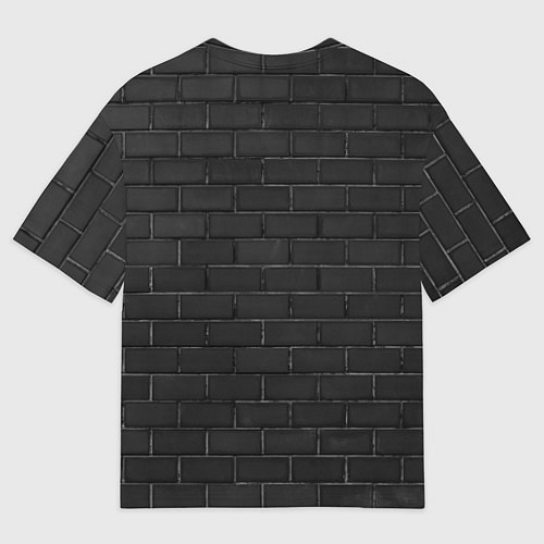 Мужская футболка оверсайз PINK FLOYD LOGO - ПИНК ФЛОЙД ЛОГОТИП / 3D-принт – фото 2