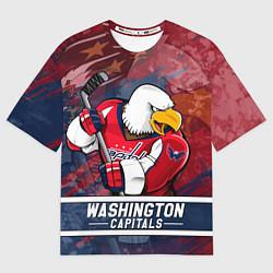 Футболка оверсайз мужская Вашингтон Кэпиталз Washington Capitals, цвет: 3D-принт