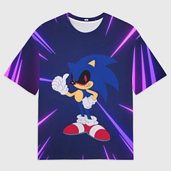 Футболка оверсайз мужская SONIC EXE СОНИК, цвет: 3D-принт