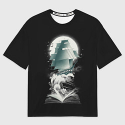 Футболка оверсайз мужская Книга Путешествий, цвет: 3D-принт