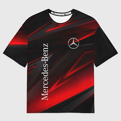 Футболка оверсайз мужская Mercedes-Benz Геометрия, цвет: 3D-принт
