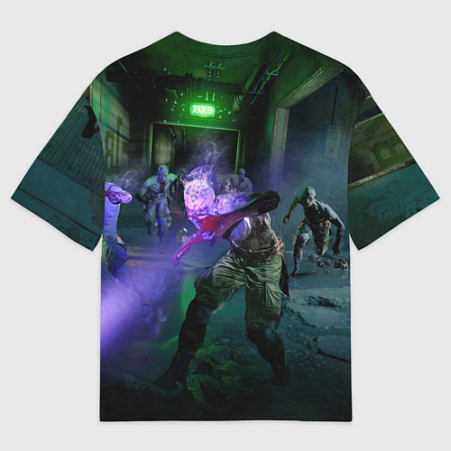 Мужская футболка оверсайз Dying Light: Stay Human - логово зомби / 3D-принт – фото 2
