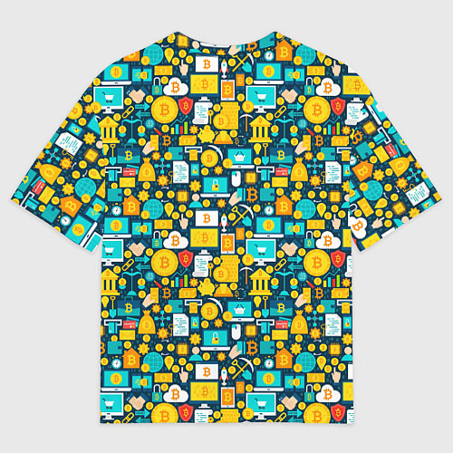 Мужская футболка оверсайз Трейдер Криптовалют / 3D-принт – фото 2