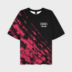 Мужская футболка оверсайз Audi Текстура