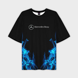 Мужская футболка оверсайз Mercedes-Benz Fire