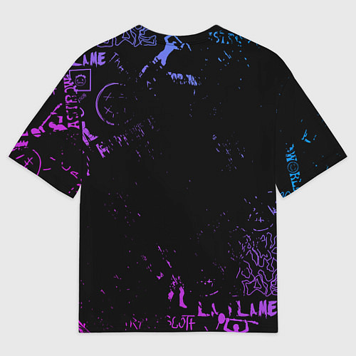 Мужская футболка оверсайз Fortnite x Travis Scott / 3D-принт – фото 2