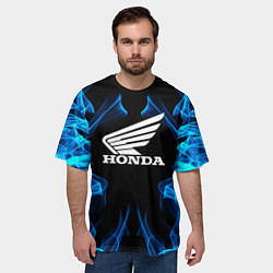 Футболка оверсайз мужская Honda Fire, цвет: 3D-принт — фото 2