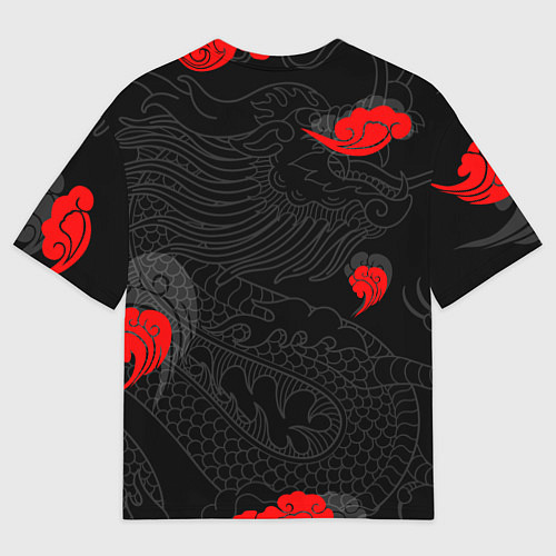 Мужская футболка оверсайз Дракон Китайский дракон / 3D-принт – фото 2