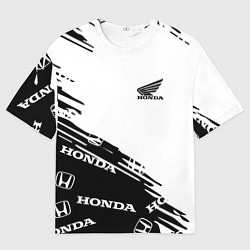 Футболка оверсайз мужская Honda sport pattern, цвет: 3D-принт