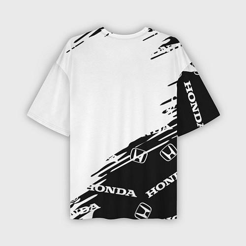 Мужская футболка оверсайз Honda sport pattern / 3D-принт – фото 2