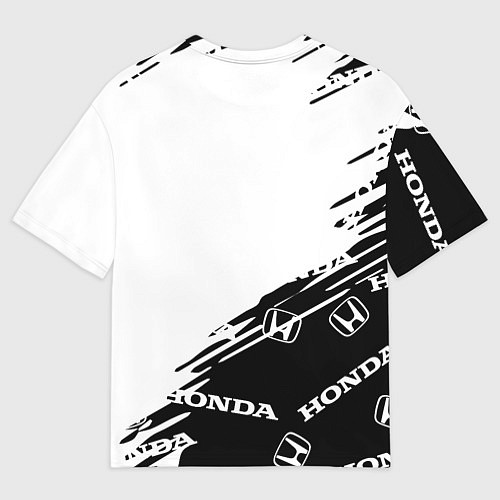 Мужская футболка оверсайз Honda sport pattern / 3D-принт – фото 2