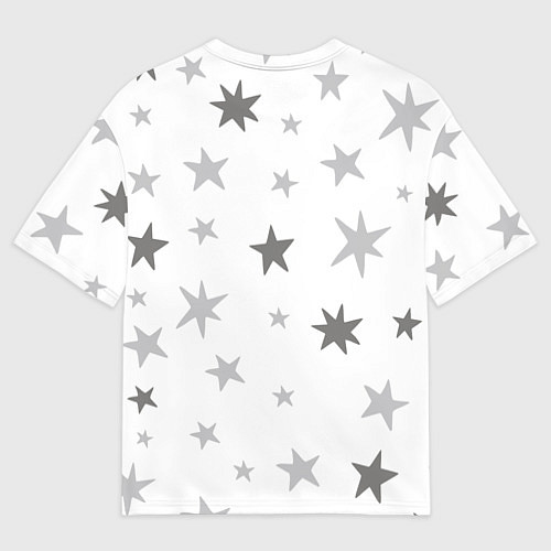 Мужская футболка оверсайз Звездочкиstars / 3D-принт – фото 2