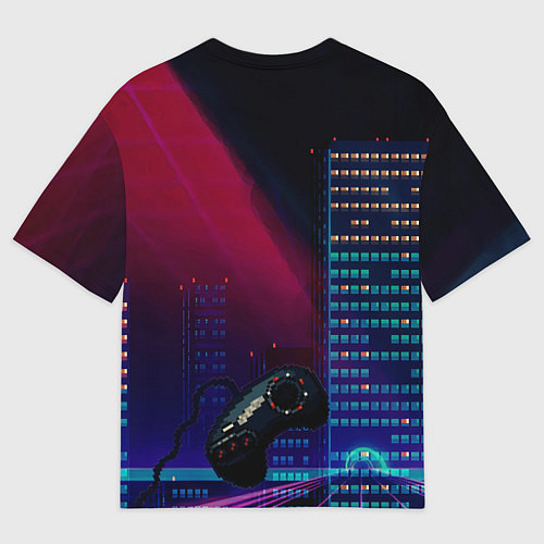 Мужская футболка оверсайз SEGA MEGA DRIVE / 3D-принт – фото 2