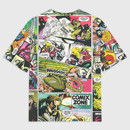 Мужская футболка оверсайз Comix zone mutants / 3D-принт – фото 2