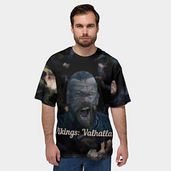 Футболка оверсайз мужская Викинги: Вальхалла, цвет: 3D-принт — фото 2