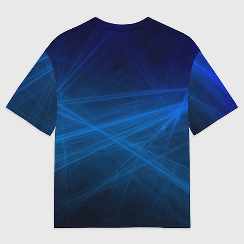 Мужская футболка оверсайз Honda - Blue / 3D-принт – фото 2