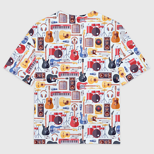 Мужская футболка оверсайз Рок Музыкант / 3D-принт – фото 2