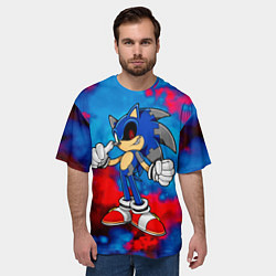 Футболка оверсайз мужская СОНИК EXE SONIC, цвет: 3D-принт — фото 2