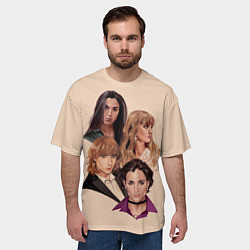 Футболка оверсайз мужская Манескин арт, цвет: 3D-принт — фото 2